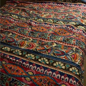Boho Colorful Patterned Queen Comforter